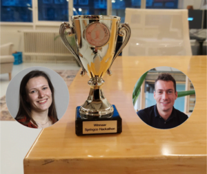 Vera en Tycho winnaars hackathon