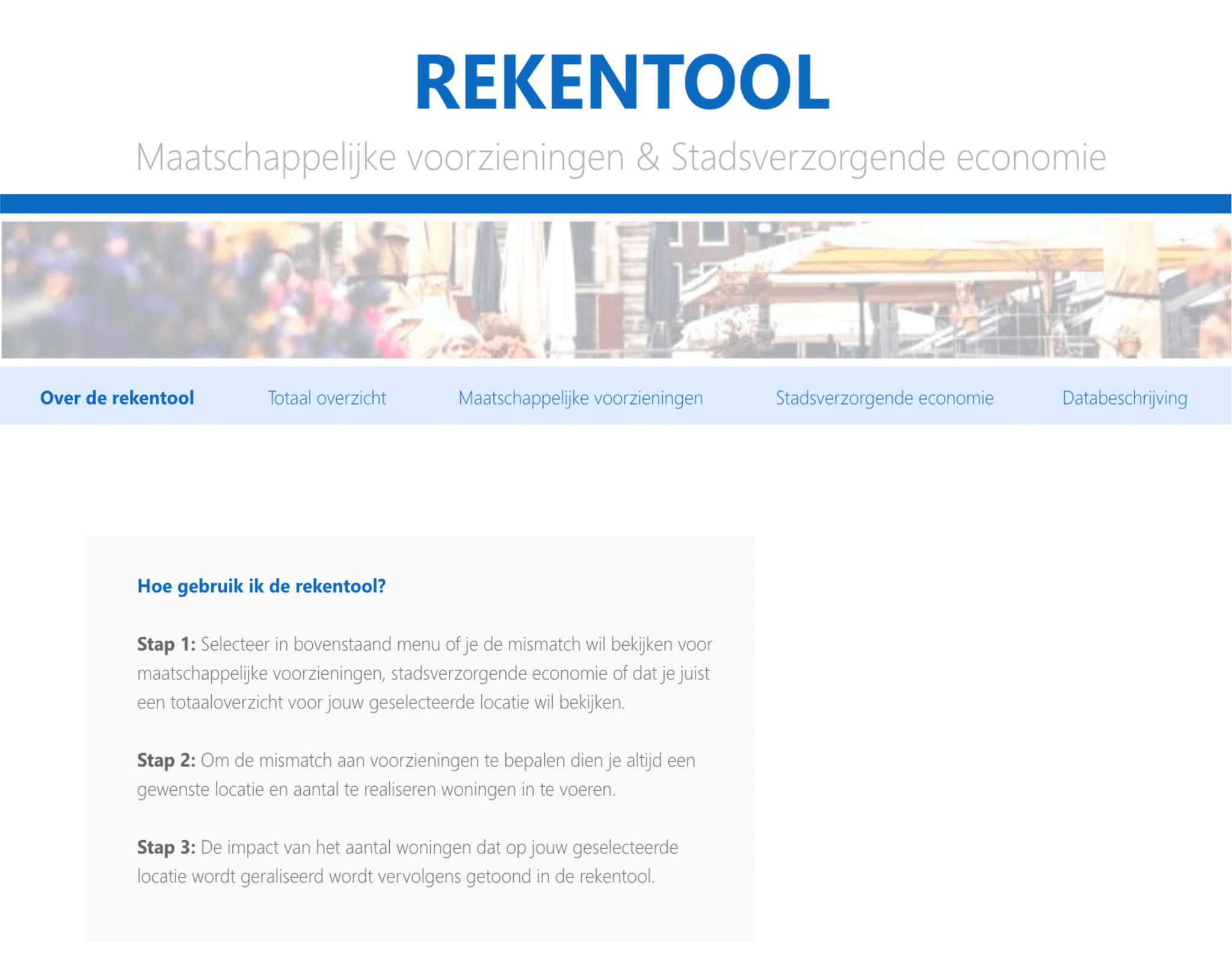 Rekentool Maatschappelijke Voorzieningen - Springco